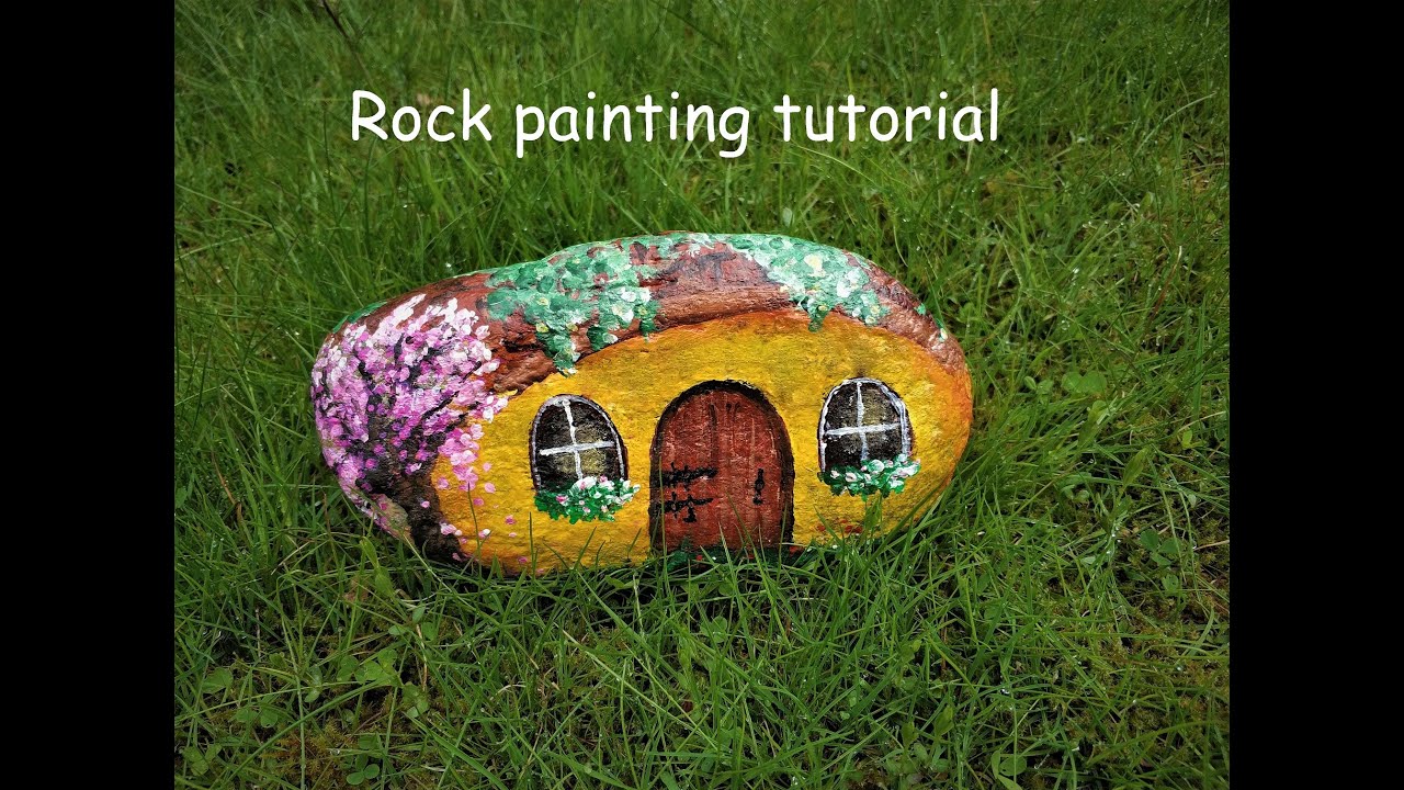 How to paint a house on a rock?