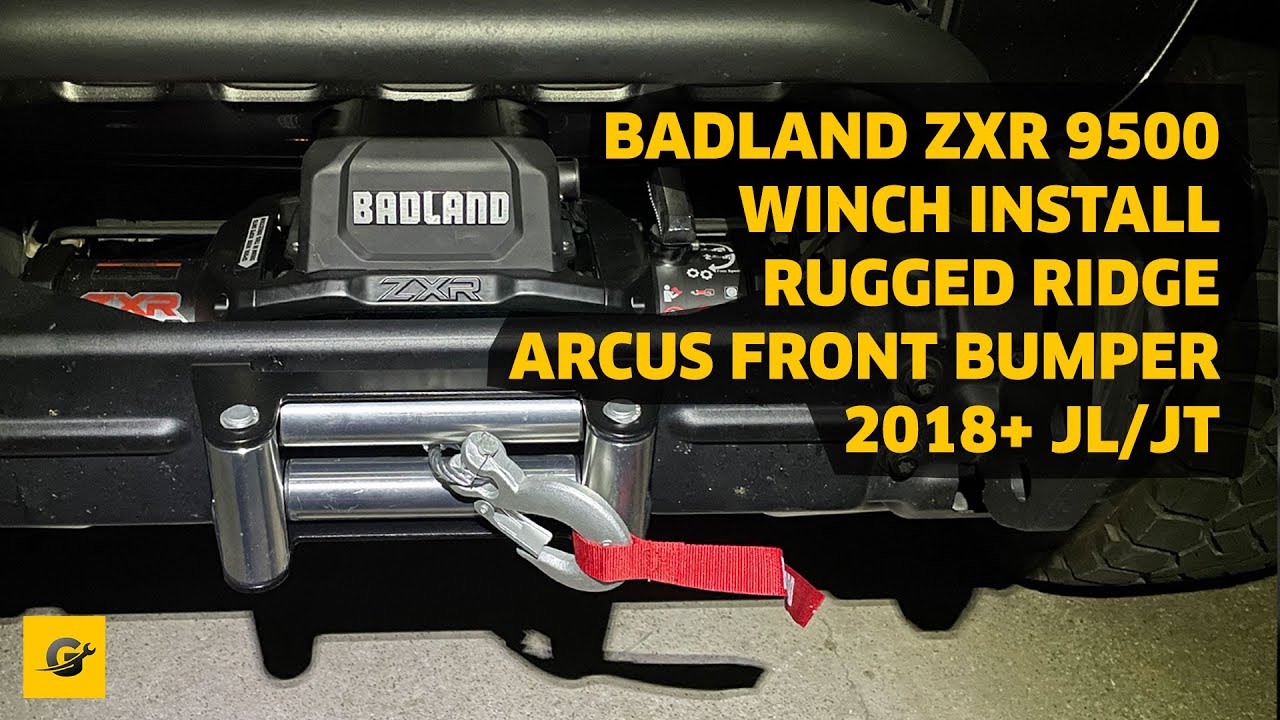 DIY Install: Badland ZXR 9500 Winch on Rugged Ridge Arcus Bumper | Jeep JL Wrangler / JT Gladiator