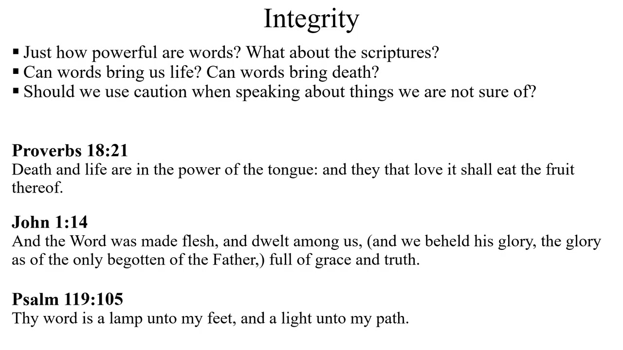 Integrity