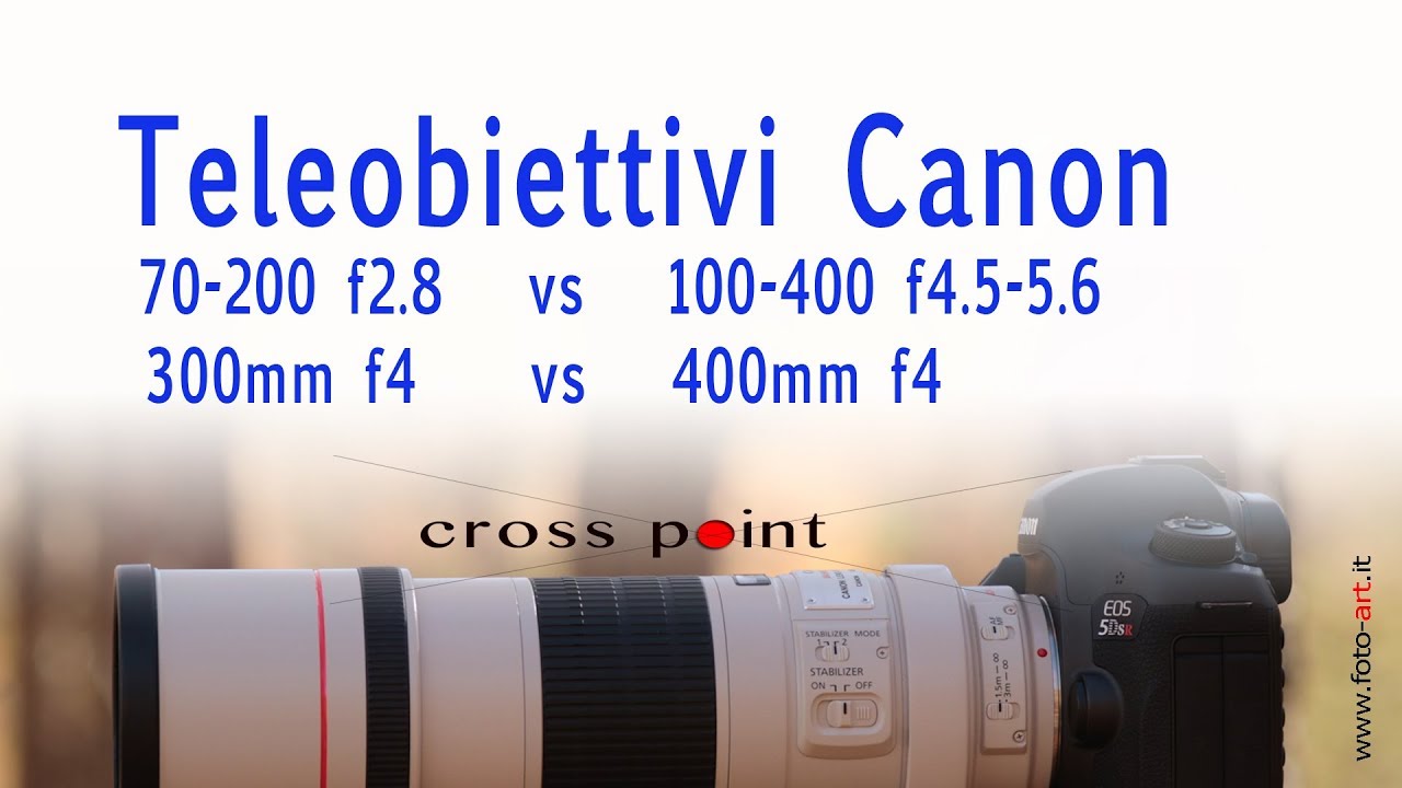 Compartiva teleobiettivi canon 70-200 vs 100-400 vs 300mm vs 400mm