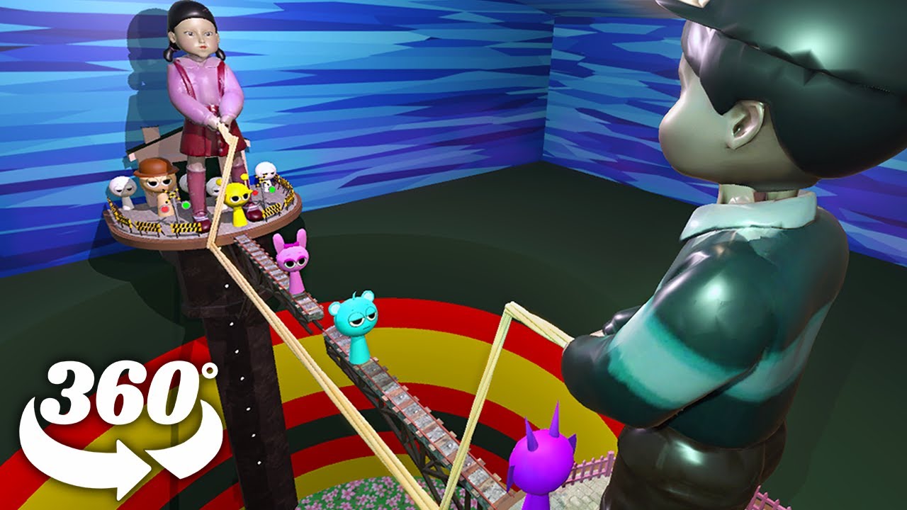 Squid Game 3 Jump Rope with Incredibox Sprunki ! 360&deg; VR