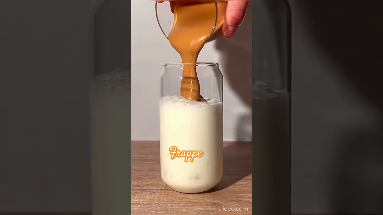 Frappe coffee latte #coffee #latte #icedcoffee #frapp&eacute;