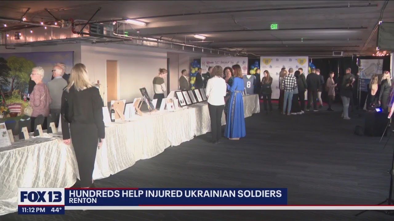 Hundreds help injured Ukrainian soldiers | FOX 13 Seattle