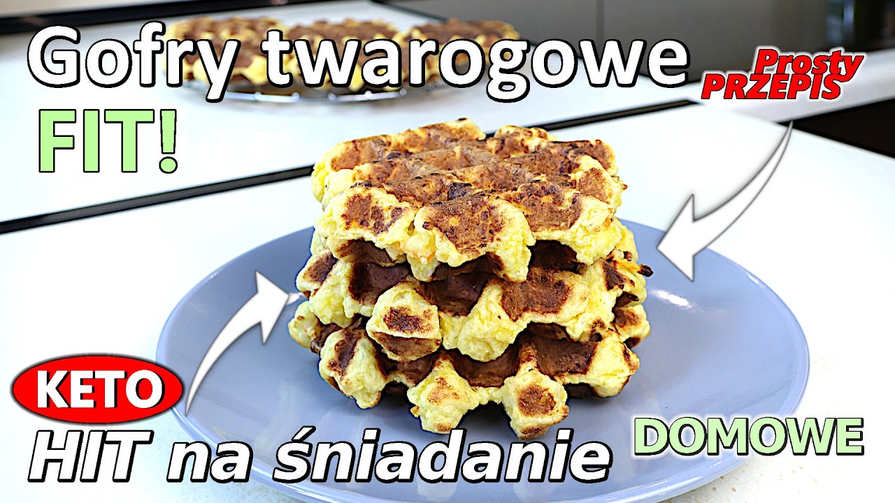 FIT gofry twarogowe z marchewką | Idealne na śniadanie i kolację