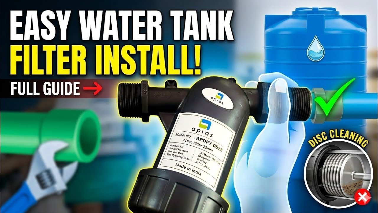 How To Install Water Tank Filter Easy Method | Rainflow Filter 