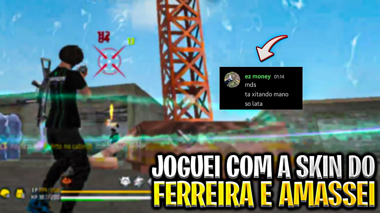 PEDIRAM TELA? JOGUEI APOSTADO COM A SKIN DO FERREIRA FF E IMPRESSIONEI O CARA!!