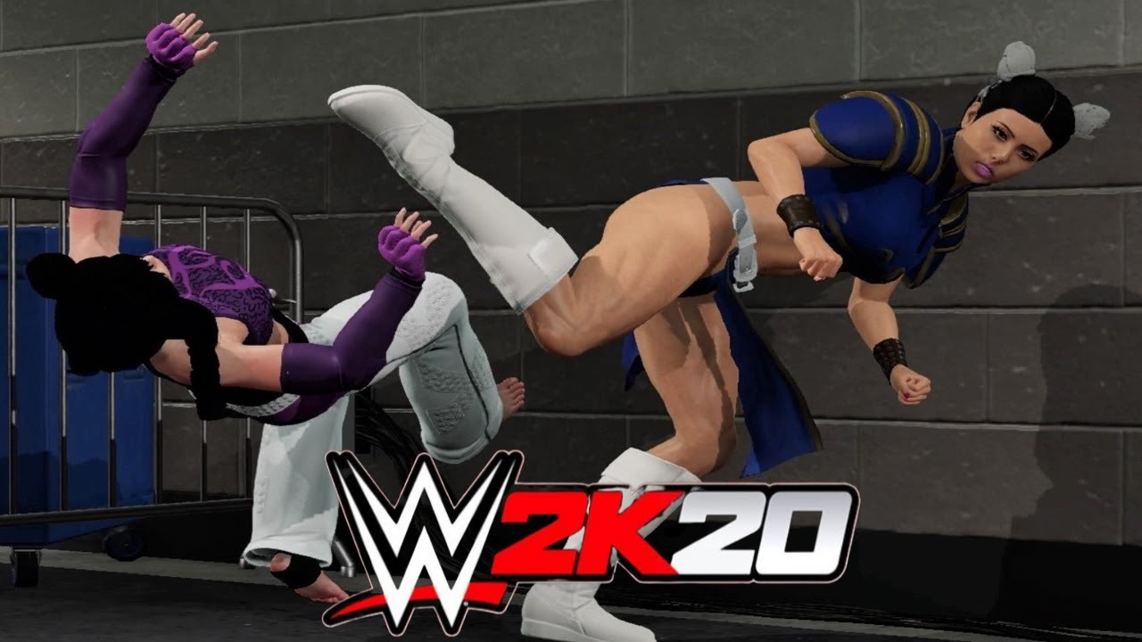 Chun-Li v Juri Han! - WWE 2K20 Backstage Brawl