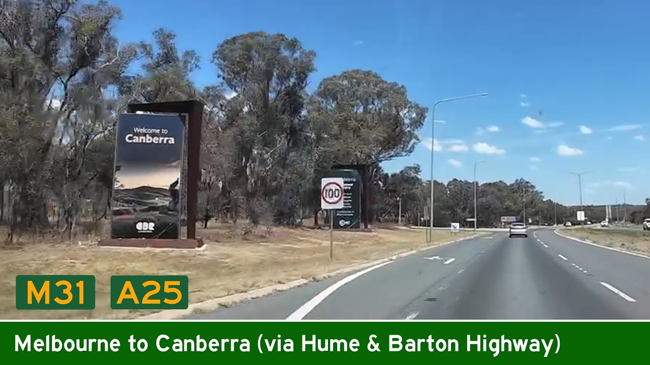 [AUS] Driving from MELBOURNE to CANBERRA (Real-Time Long Drive)