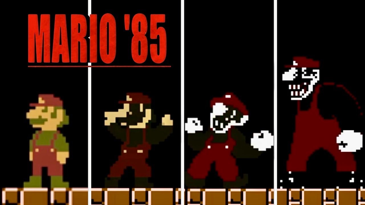 Evolution of Mario Transforming into MX in Mario '85 PC Ports