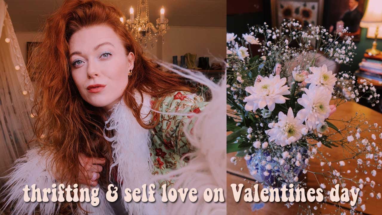 this is how i prefer to spend Valentines day | thrifting & me-time