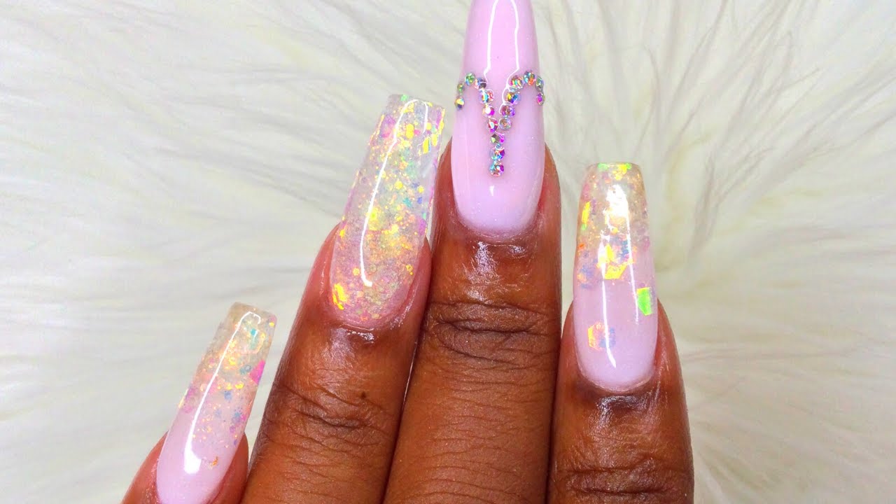 Easy Dip Powder Nails | How To Use Dip Powder With Tips | Zodiac Series: Aries Nail Design |