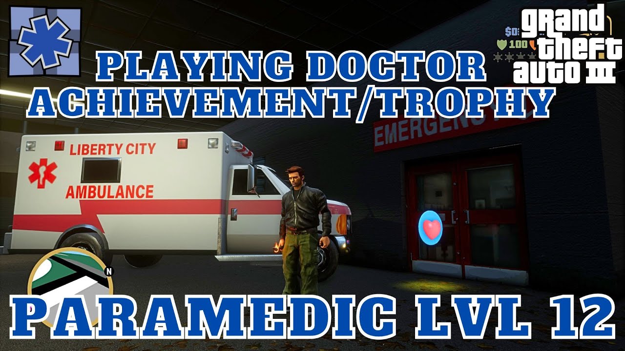 GTA III Playing Doctor Trophy/Achievement How To Beat Paramedic Level 12 Tips GTA 3/Grand Theft Auto