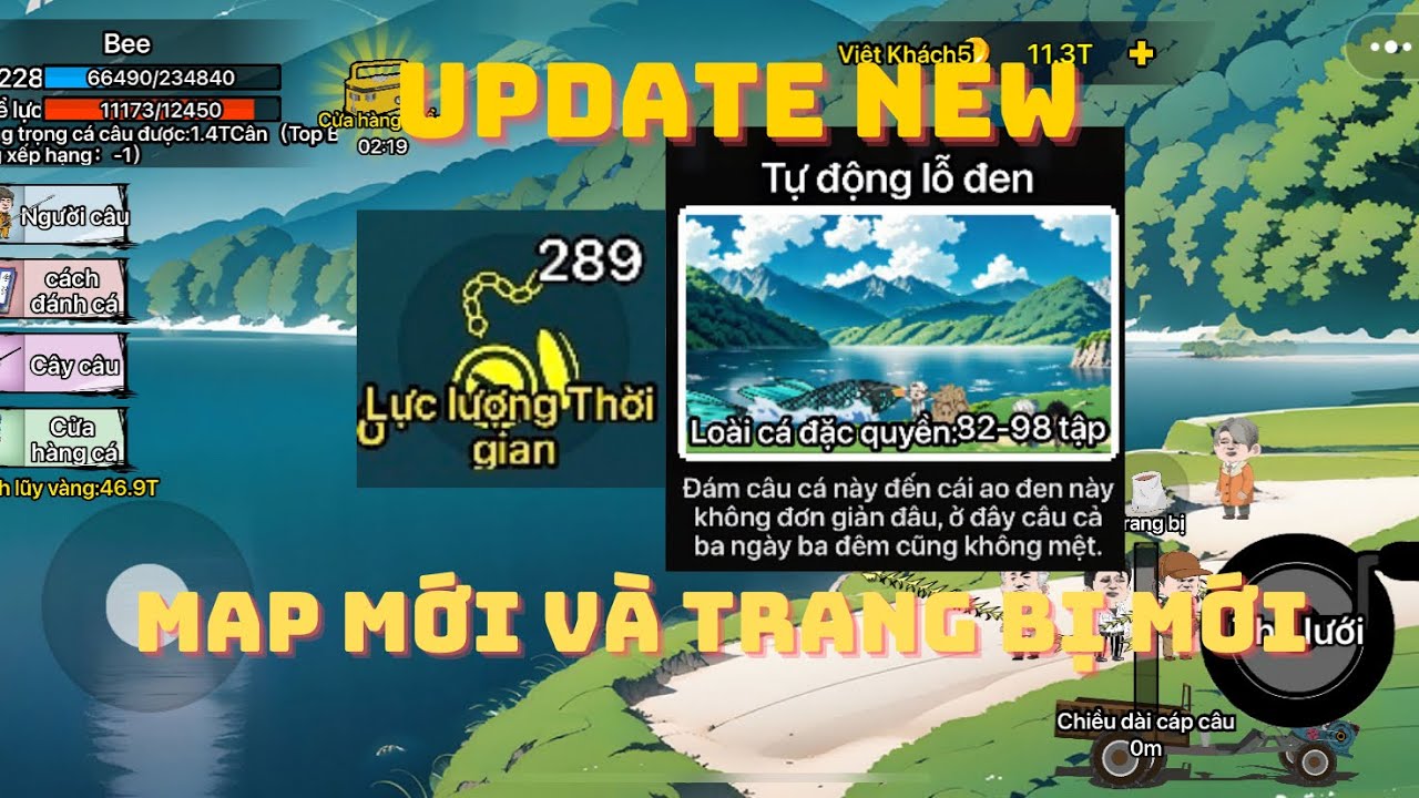 [ C&Acirc;U C&Aacute; VẠN C&Acirc;N ] UPDATE MỚI, MAP MỚI, C&Aacute; MỚI V&Agrave; TRANG BỊ MỚI