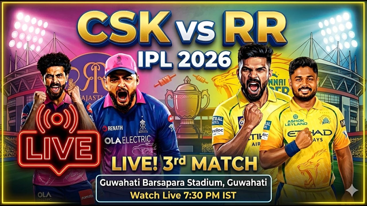 🔴Live : CSK vs RR | IPL 2026 | Tamil Commentary | Chennai vs Rajasthan