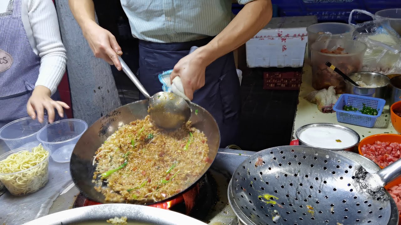 Китайская уличная еда - самый настоящий и вкусный жареный рис, жареная лапша! 48 #