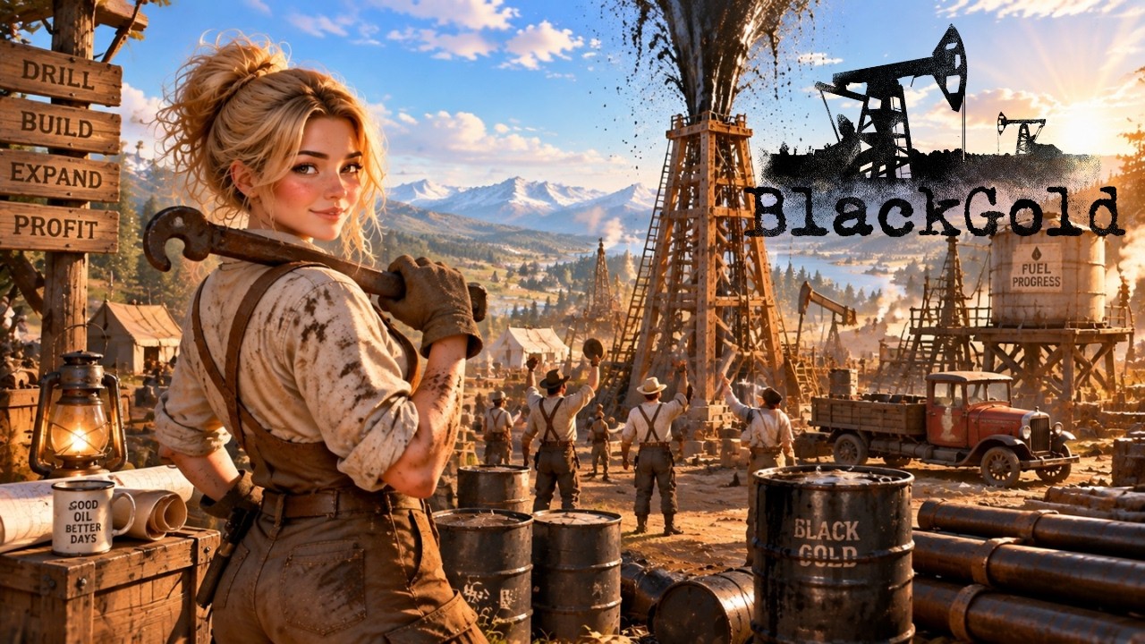 Black Gold: Oil Drilling Simulator ⛏️ FULL GAME Long Gameplay - No Commentary