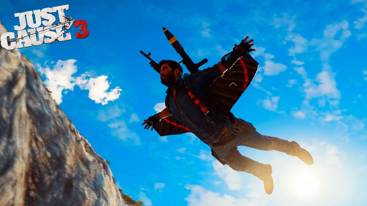 JUST CAUSE 3 - VOAR EST&Aacute; INSANO! WINGSUIT IRADA!