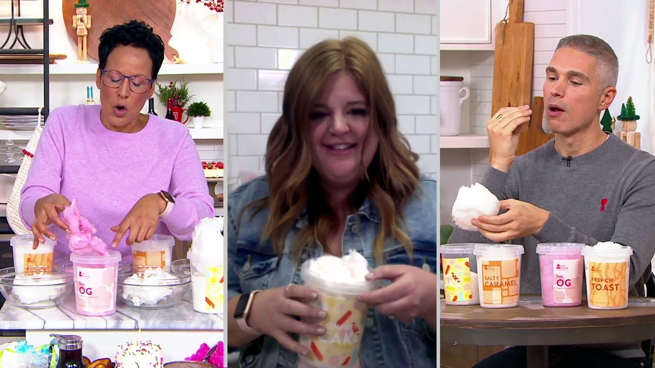Hey Sugar (4) 1.9 oz Tubs of Gourmet Cotton Candy on QVC