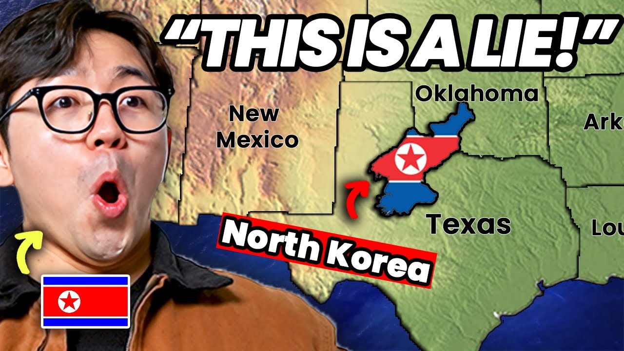 SHOCKED North Korean Reacts to US State Size Comparison (Compilation)