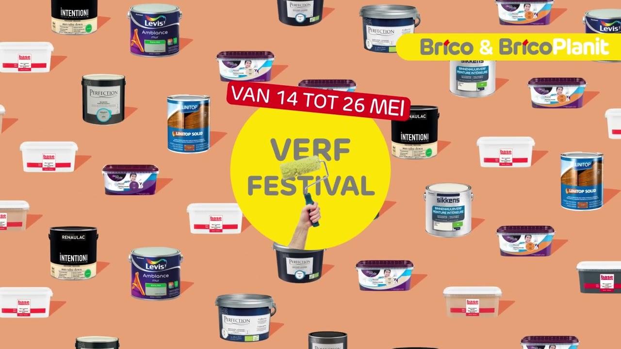 Verf festival bij Brico & BricoPlanit &ndash; Van 14 tot 26 mei!