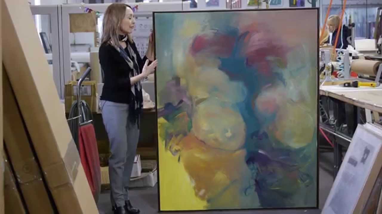 Preparing Large Canvas for Framing - Wood Canvas Floater Frame- American Frame