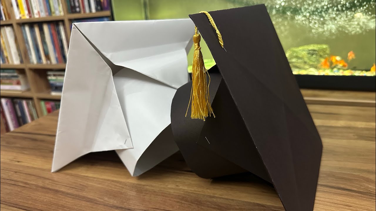 🎓Ayrıntılarıyla kartondan kep yapımı