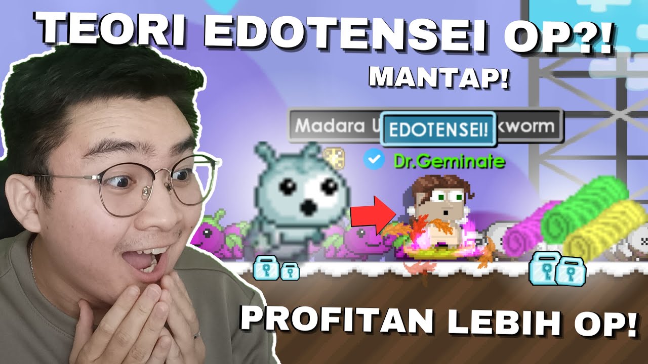 TEORI EDOTENSEI INI PROFIT BANGET!! OP JUGA COI TERNYATA! | Growtopia Profit 2025
