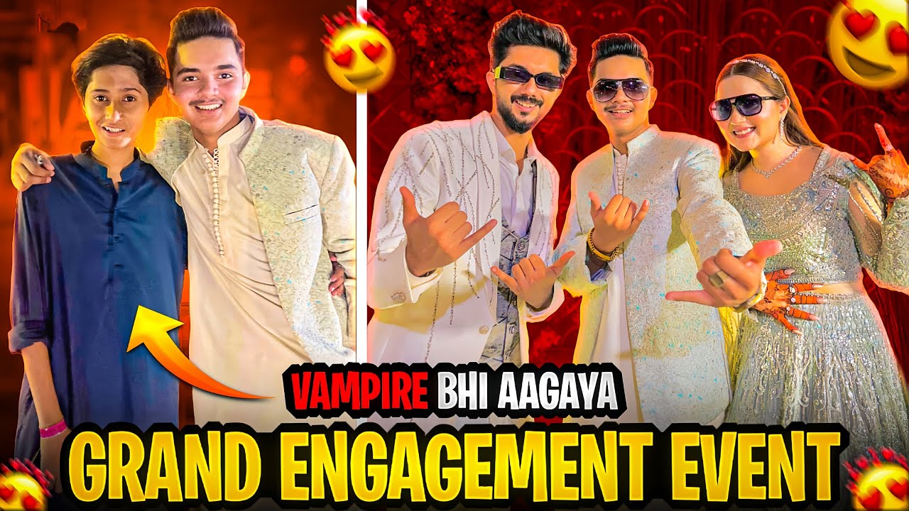 Rabesain ka grand engagement event 🤩♥️| grand entry 🏎️🔥 | Vampire bhi agaya 😂💃 |