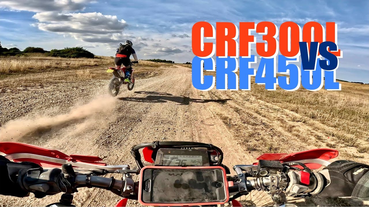 CRF300L vs CRF450L - a predictable result 