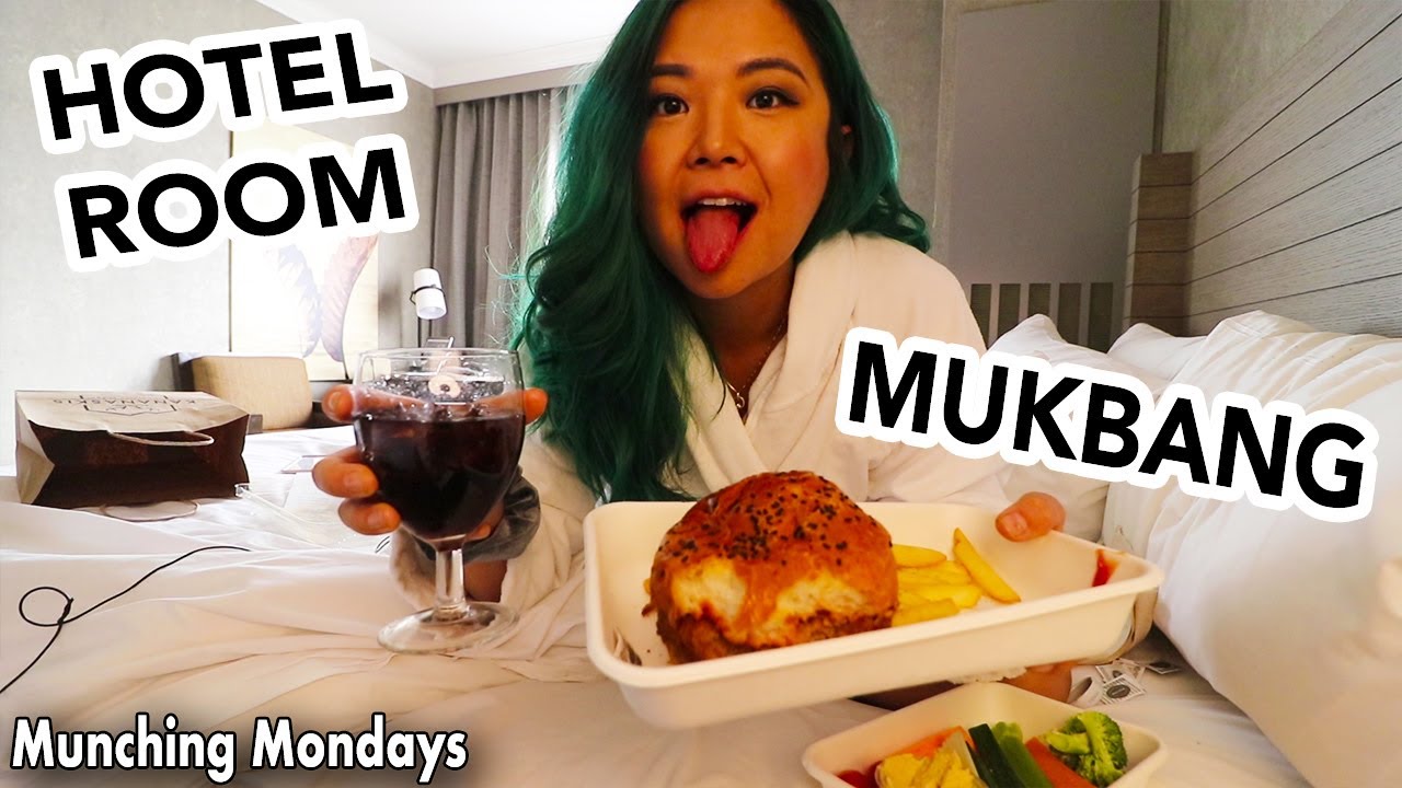 ROOM SERVICE MUKBANG (vegan but they screwed up...) // Munching Mondays Ep.37