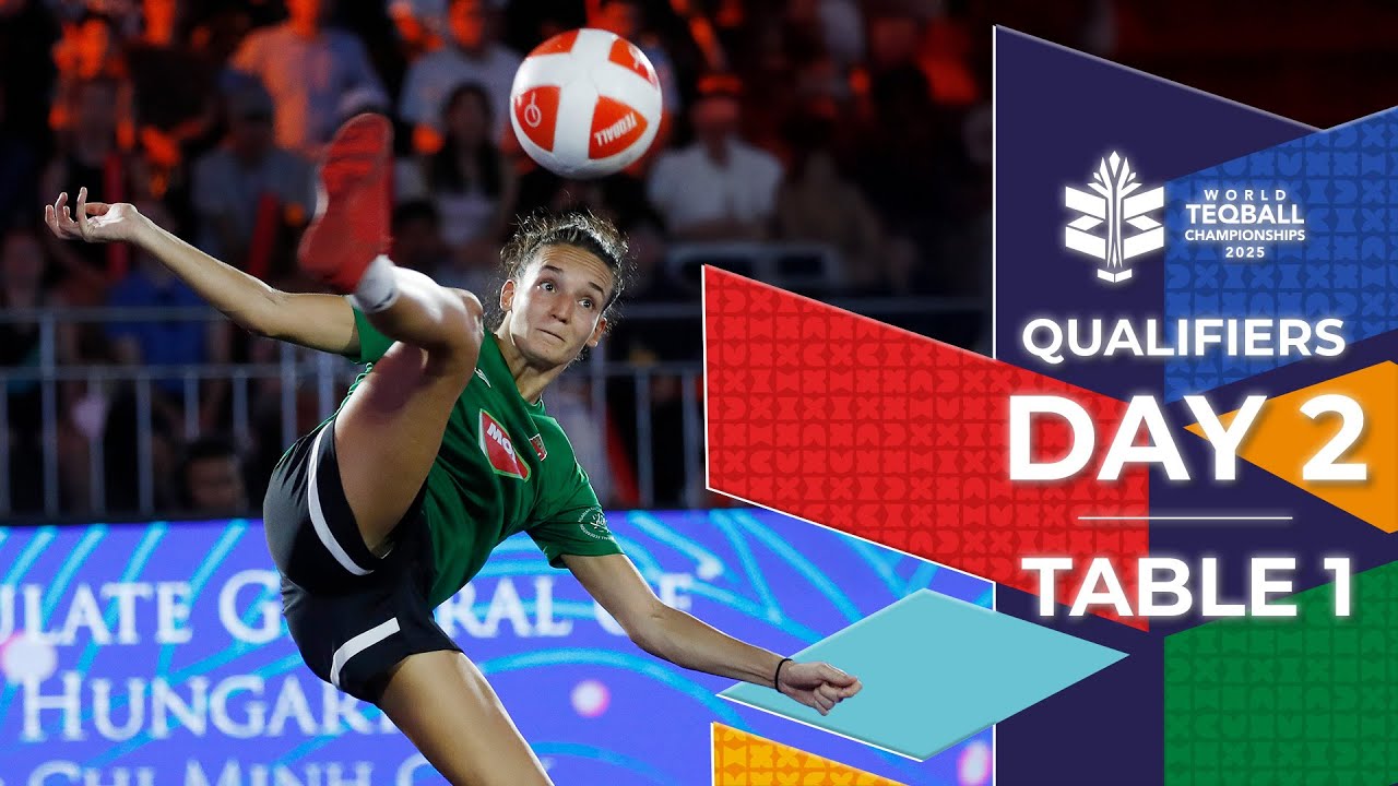 LIVE - World Teqball Championships 2025 - Day 2 I Table 1