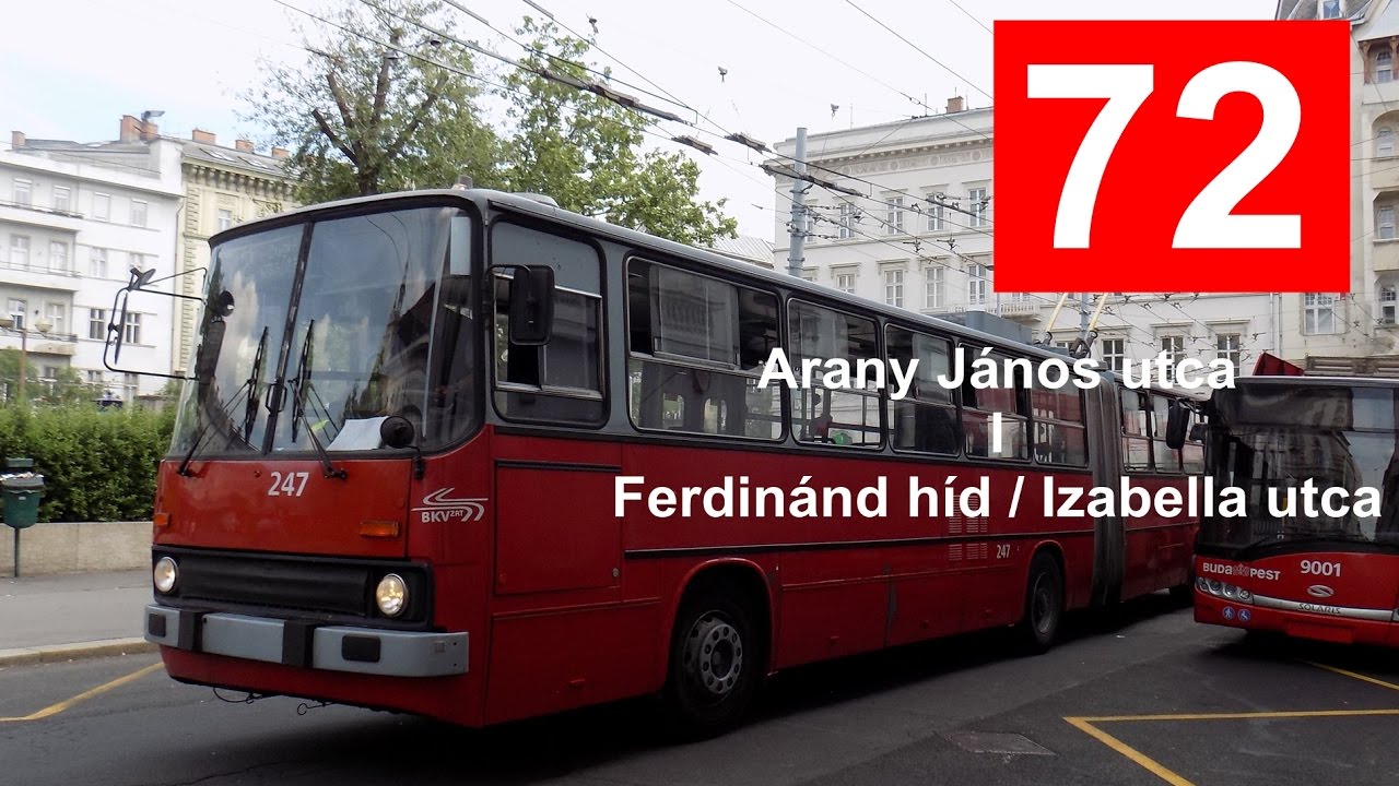 [HD] Bp.-i 72-es trolibusz - GVM Ikarus 280T (247)
