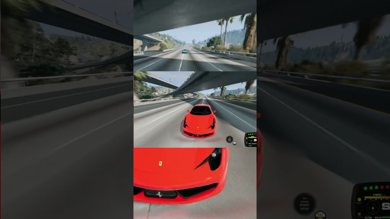 🏎️ Who wins? Renato Garcia's Ferrari vs. Gui Nobre's Porsche! #BeamNGDrive #RenatoGarcia