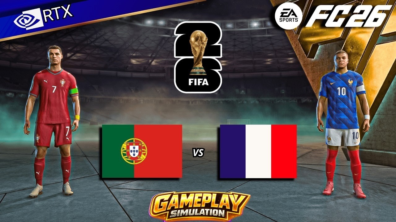 FC 26 - Portugal vs France Ft. Ronaldo, Dembele | FIFA World Cup Final Full Match | PC™ [4K60]