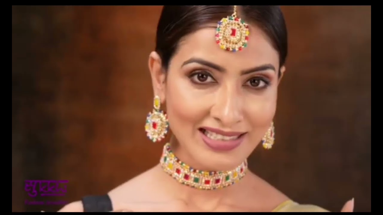 Take a look at this Alloy Gold-plated Multicolor Jewel Set on Flipkart 