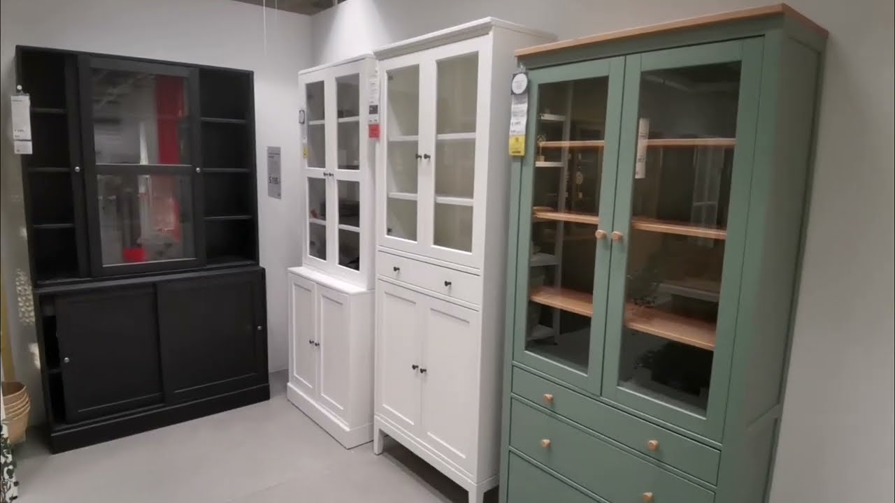 IKEA Glass Display Cabinets Tour &ndash; HEMNES, TONSTAD & More Vitrines