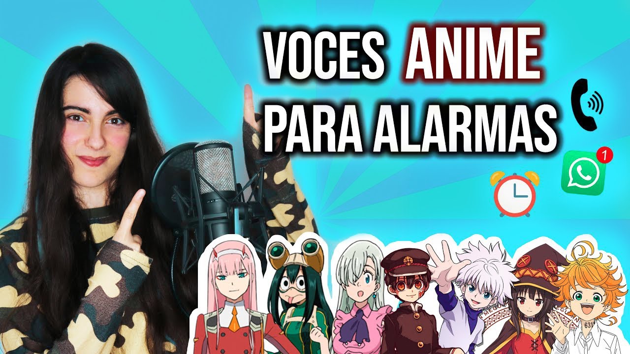 Imitando VOCES ANIME para alarmas, notificaciones, despertador... - MIREE
