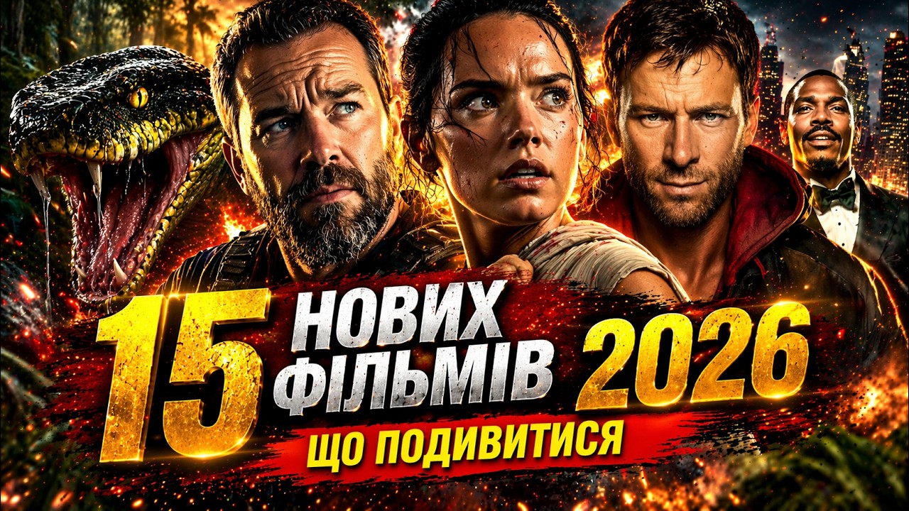 15 НОВИХ ФІЛЬМІВ 2026/2025 ВЖЕ В ГАРНІЙ ЯКОСТІ ★ ЩО ДИВИТИСЬ 2026