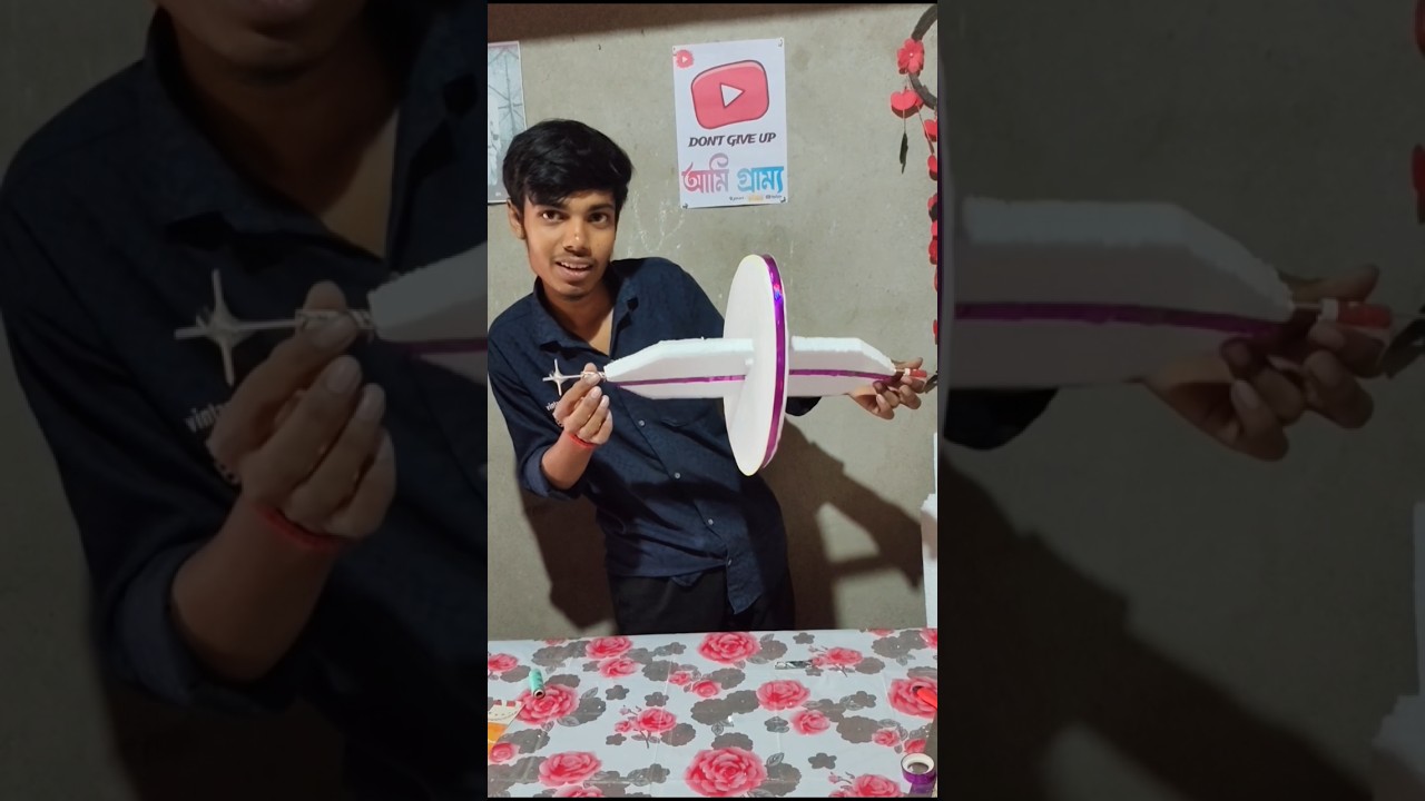 thermocol rolling kite 🪁create #shorts #short #kite #rollingkite