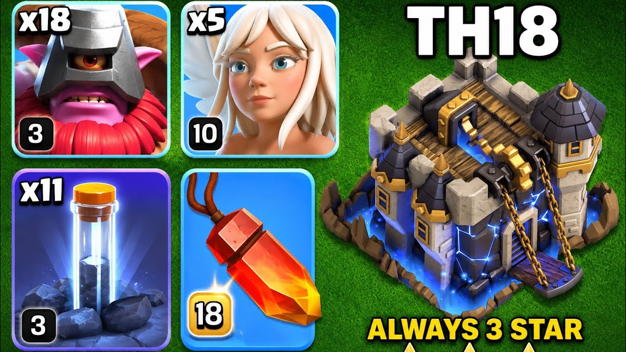 MASS THROWER SPAM is EASY + OP: USE it NOW! Clash of Clans TH17 TH18 Attack Strategy | COC Clan War