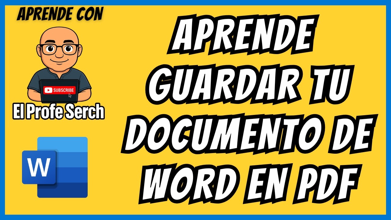 Aprende a GUARDAR TU DOCUMENTO DE WORD EN FORMATO PDF