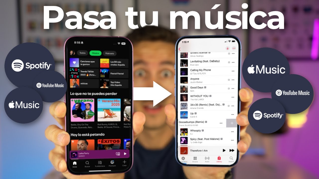 Cómo PASAR MÚSICA y PLAYLISTS de Spotify a Apple Music y Viceversa
