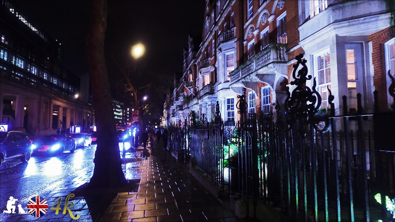 walking at night to victoria station | London 4k