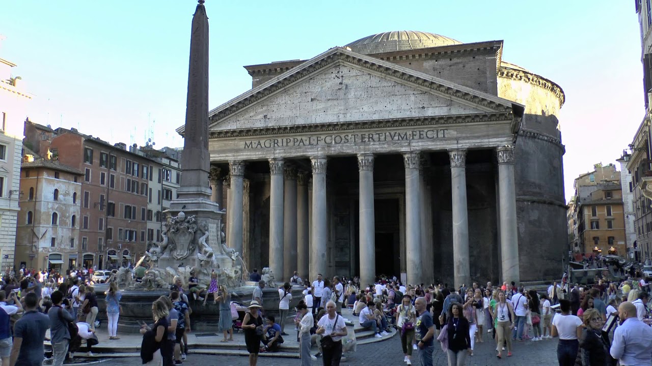 Rome Italy. Piazza della Rotonda and the Pantheon.