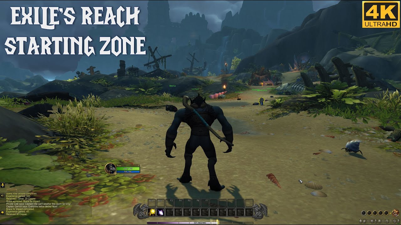 World of Warcraft 2023 - Uncut Exile's Reach Starting Zone Gameplay PC UHD 4K60FPS