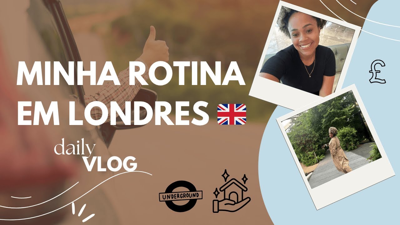 Um Dia Comum da Minha Vida em Londres 🇬🇧 (Trabalho, Metro e Mercado)