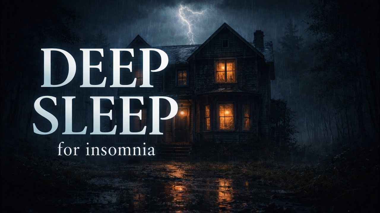 (No Ads) Deep Sleep Rain Sounds for Sleeping 🌧️ Black Screen | Insomnia, Stress & Anxiety Relief