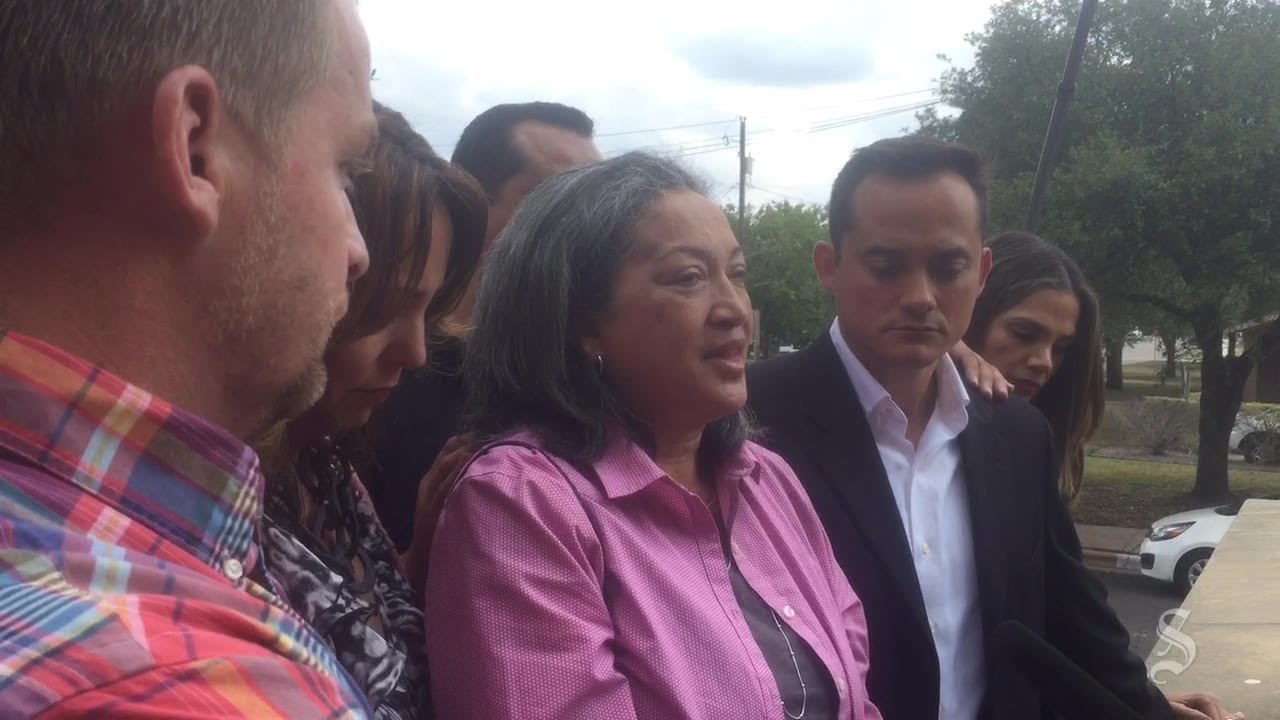 Greg Kelley's mother and a supporter speak after hearing