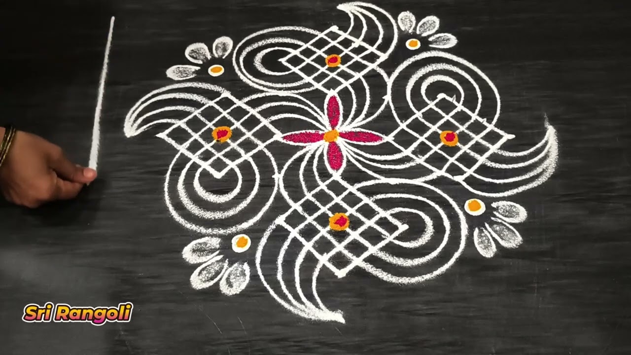 2 Simple Dhanurmasam Muggulu🌷Nelaganta Muggulu🌷 Small dhanurmasam rangoli designs 🌷ధనుర్మాసం రంగోలి