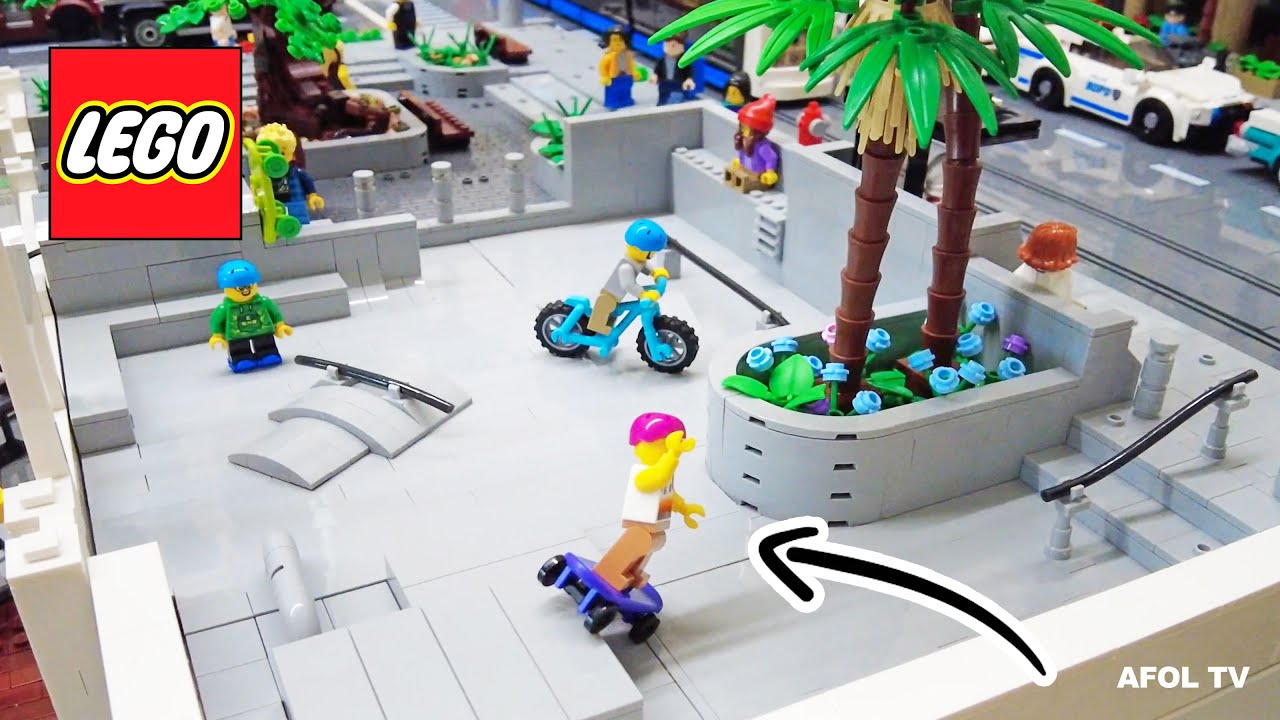 Новый скейтпарк LEGO City! (Обучение + Обзорная экскурсия)